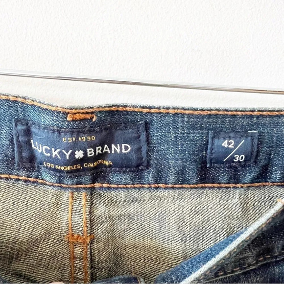 Lucky Brand 221 Straight Medium Wash Men’s Jeans 42 X 30 Denim New With Tags NWT - Picture 4 of 14